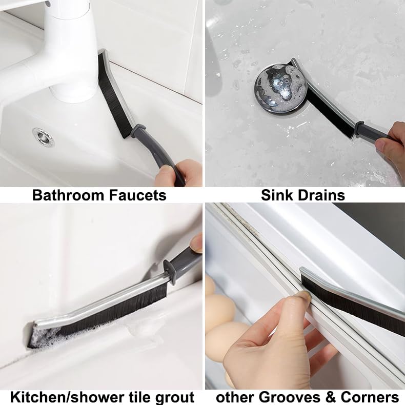 3PCS Gap Cleaning Brush for Kitchen Sink Bathroom Tile Grout 1