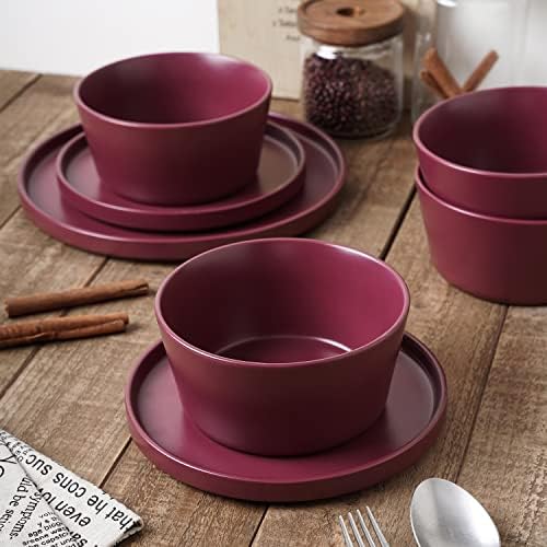 Stone Lain Celina Purple 24-Piece Dinnerware Set