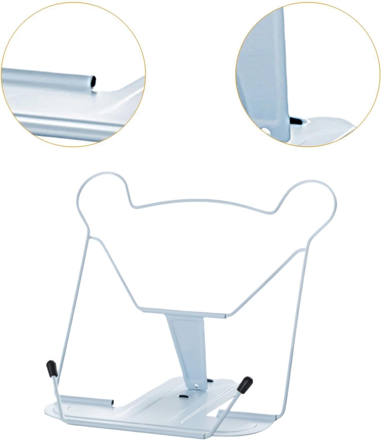 Tachiuwa Metal Book Holder for Displaying Artwork and Blue