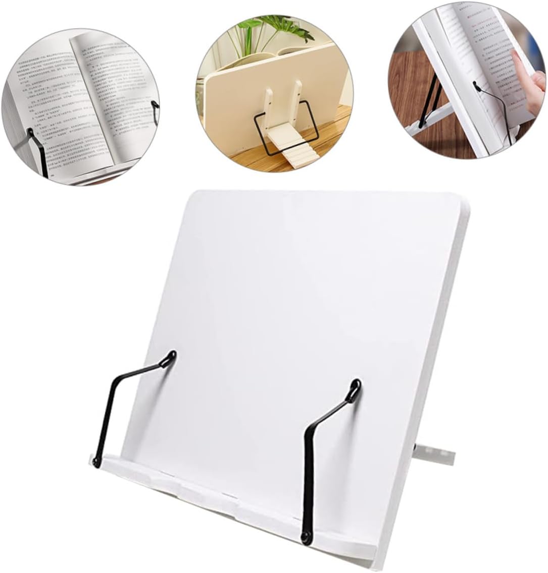 Elegant Wood Book Holder Stand for Cookbooks and Tablets