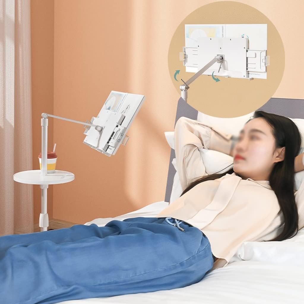 UHRLGHS Adjustable Floor Bookstand for Reading in Bed