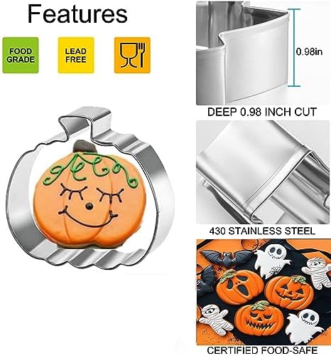 Q-BAKER Halloween Cookie Cutters Set 3 Piece