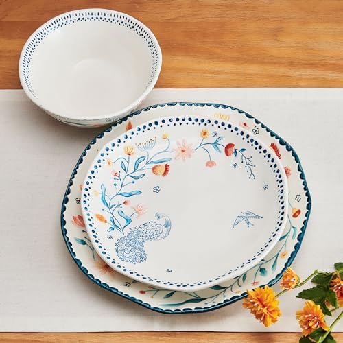 Fitz and Floyd Gracie Floral 12-Piece Dinnerware Set