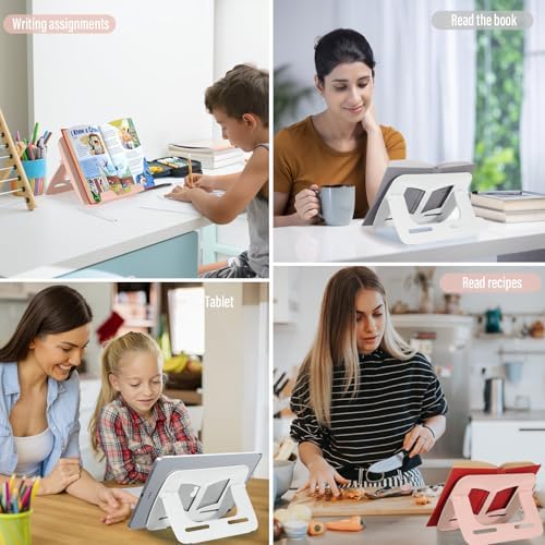 Dinrgo 2Pack Portable Book Stand for Kids Reading Hands Free 1