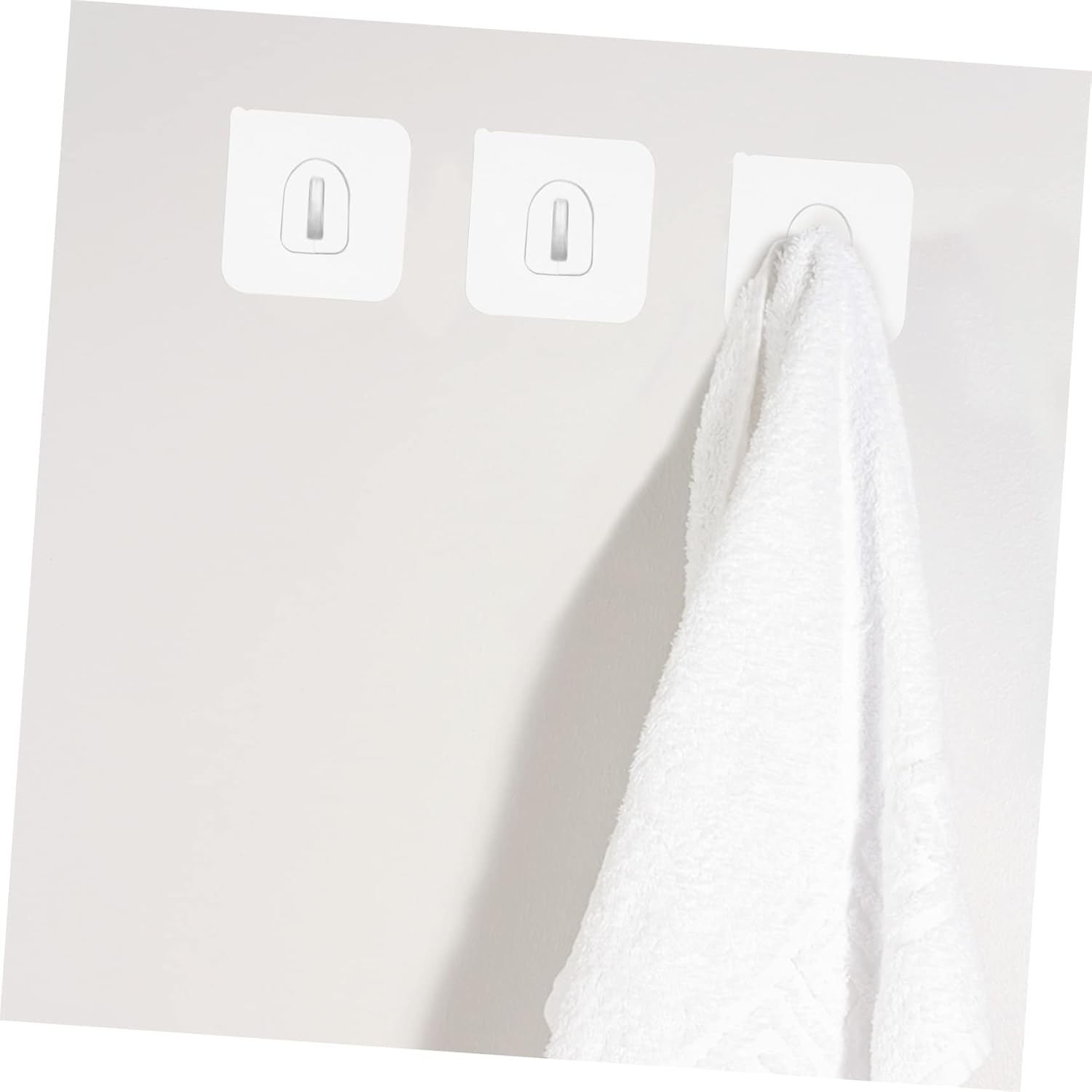 DOITOOL 30 Pcs Self Adhesive Plastic Hooks Non-Marking