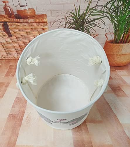VAIVUSTO Round Laundry Basket for Kids
