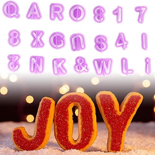 TOPINCN 40pcs Plastic Cookie Cutters for Baking and Party