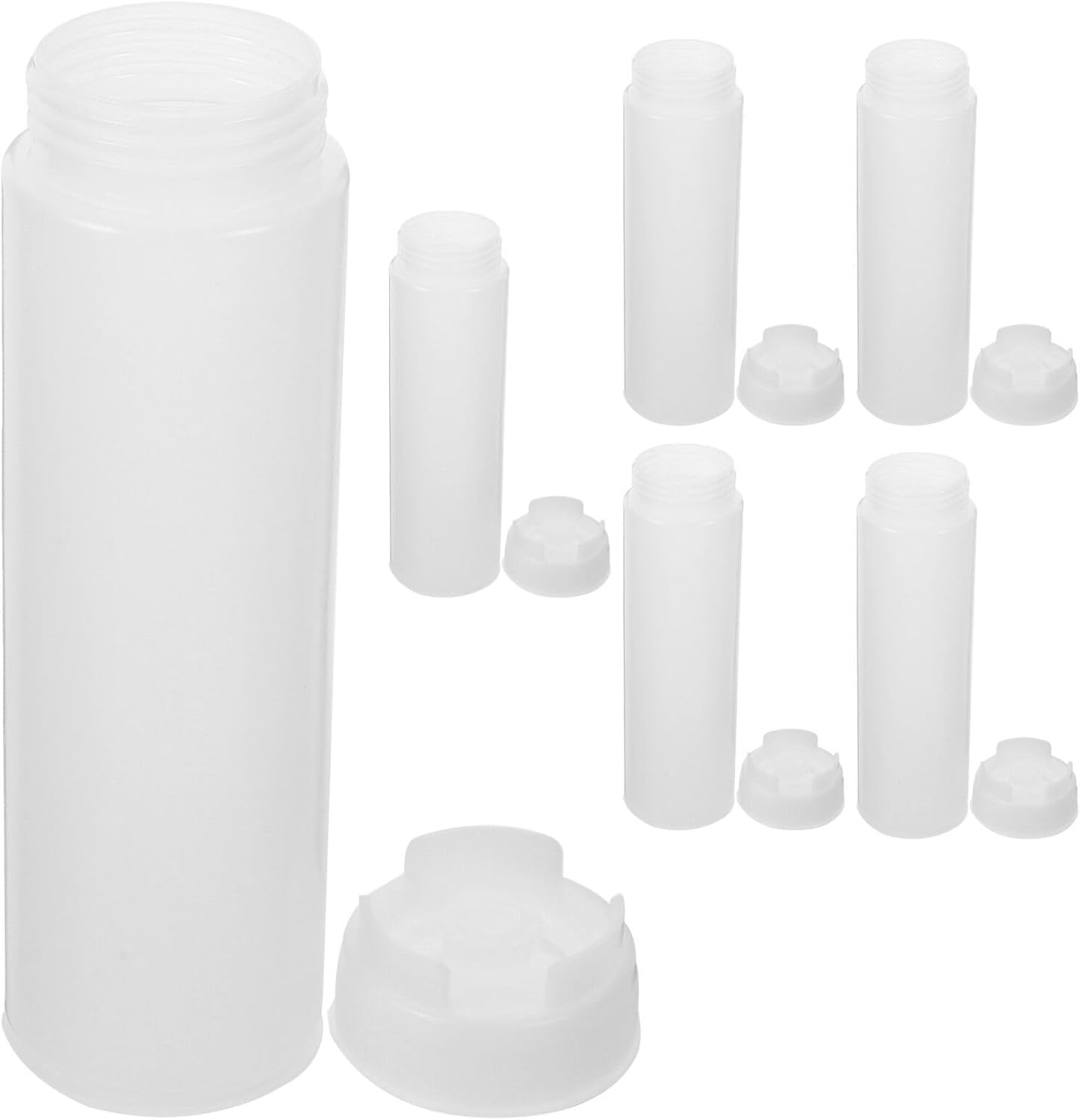 6pcs Double-Sided Squeeze Sauce Bottle Set