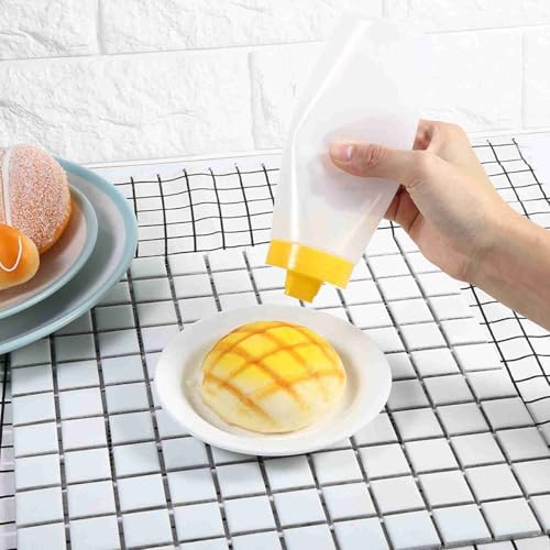 GLOGLOW 4 Hole 300ml Condiment Squeeze Bottle