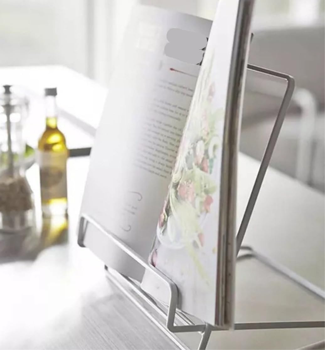 Iron Metal Cookbook Stand Foldable Recipe Holder