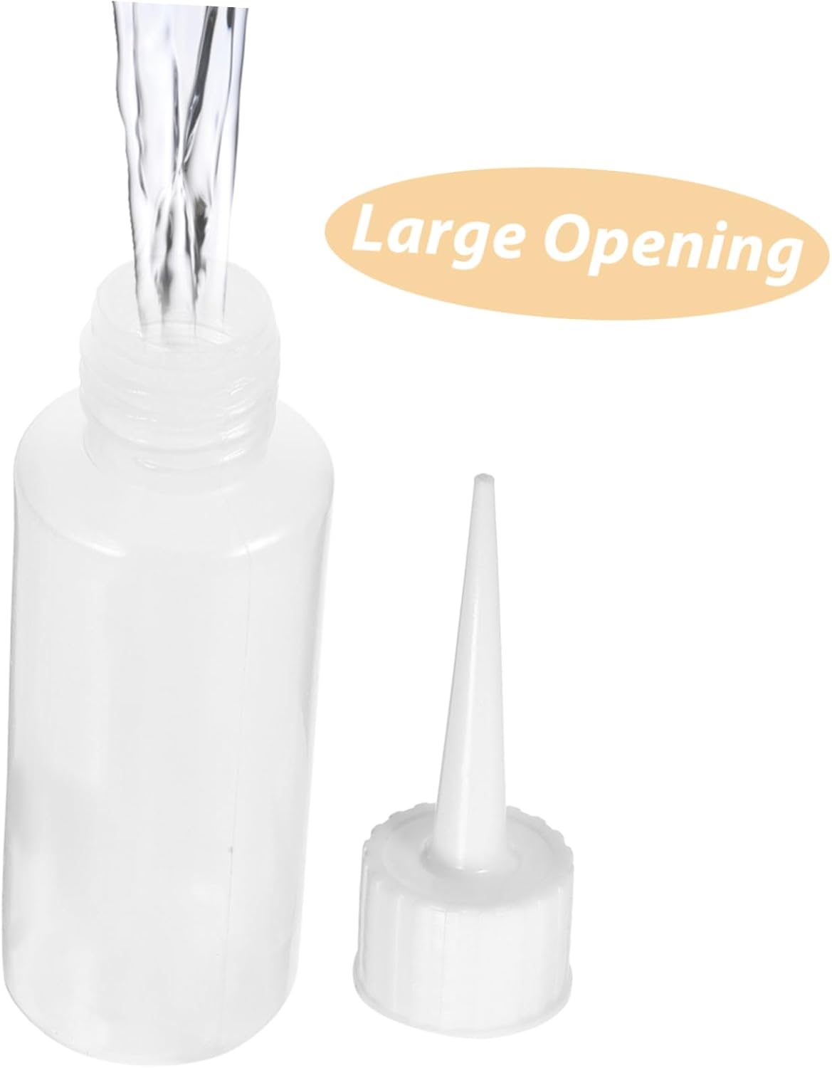 Kichvoe 4pcs Condiment Squeeze Bottles with Moveable Lids