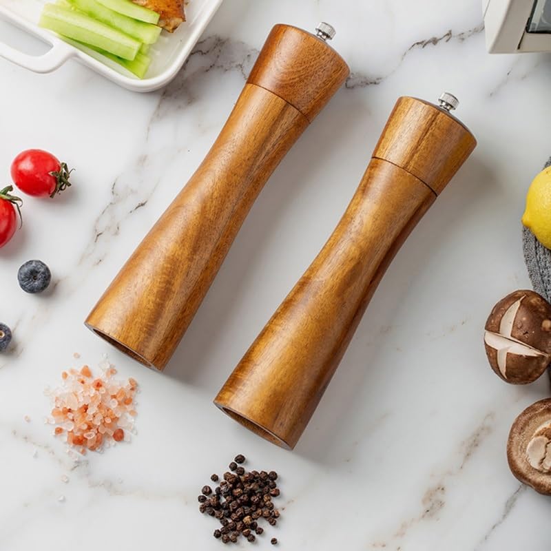 HXDMY Salt Pepper Grinder Set with Spoon 1
