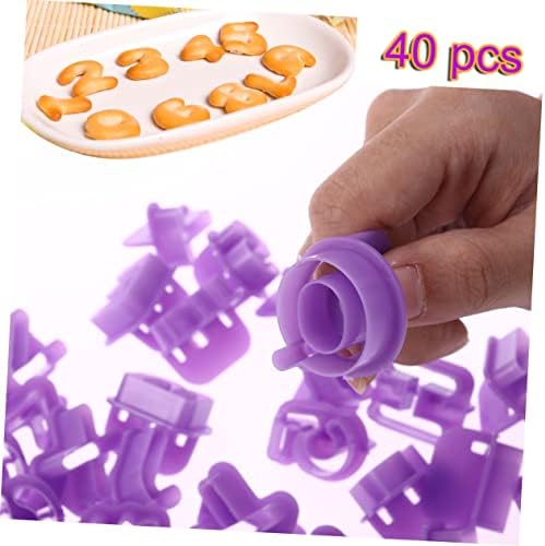 BRIGHTFUFU 40Pcs Alphabet Cookie Cutters Set for Baking and DIY Crafts 1