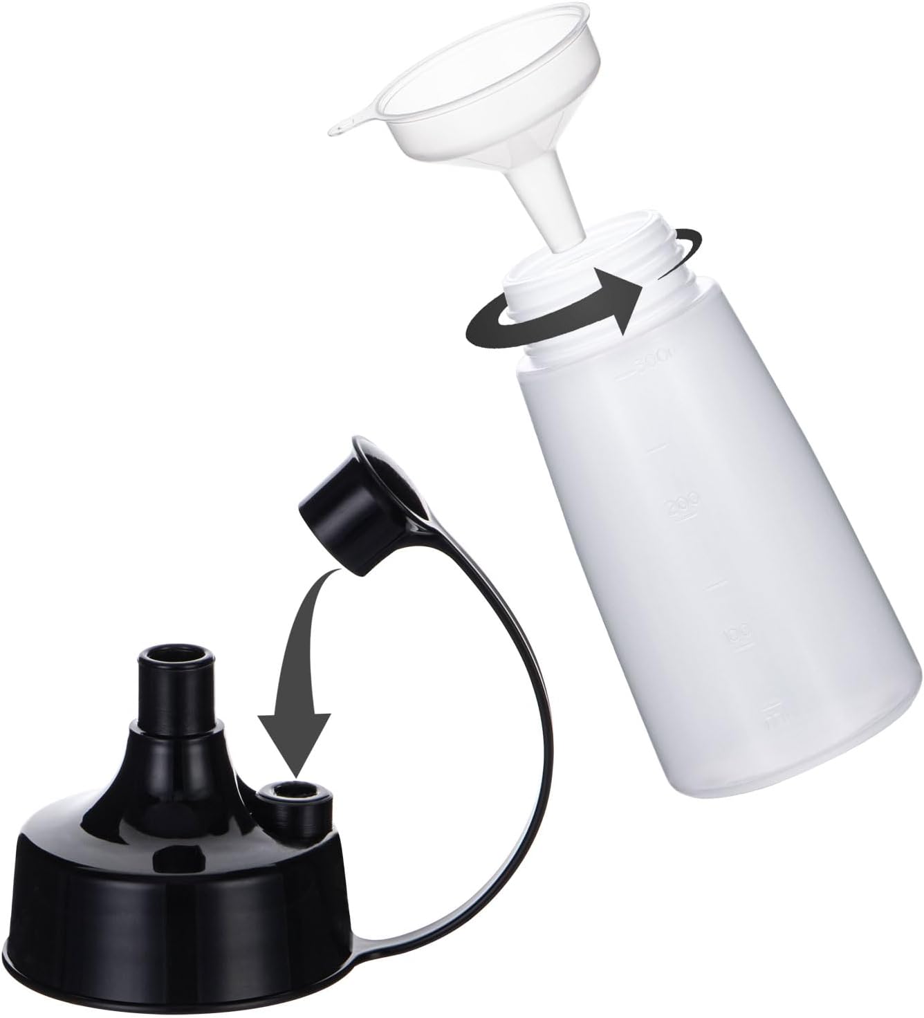 Uceoo 300ml Condiment Squeeze Bottles 2 Pack