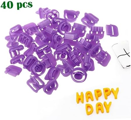 OKUMEYR 40Pcs Alphabet Number Cookie Cutters Set