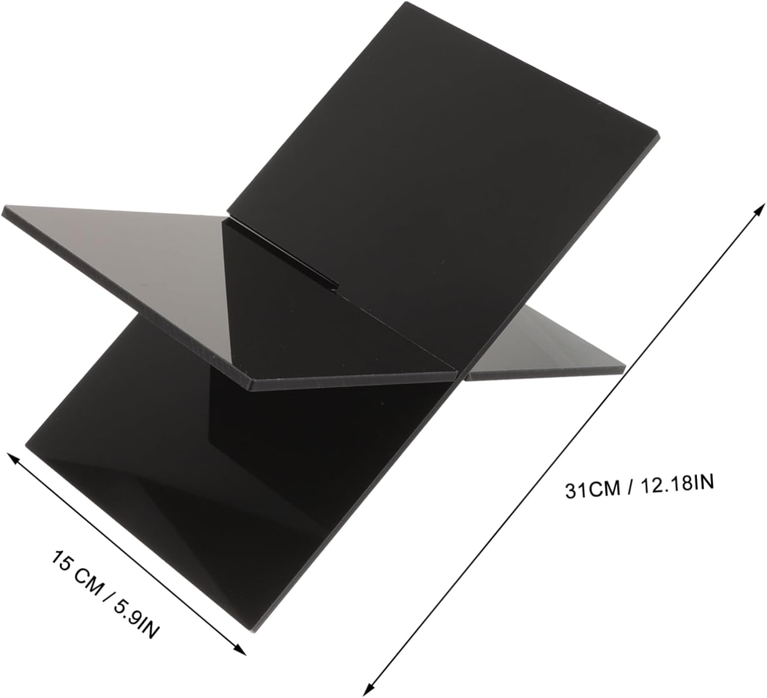 Cabilock Acrylic Cookbook Stand Bookshelf Tablet Holder