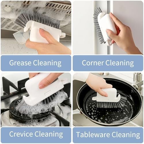 3-In-1 Window Cleaning Brush with Tweezers