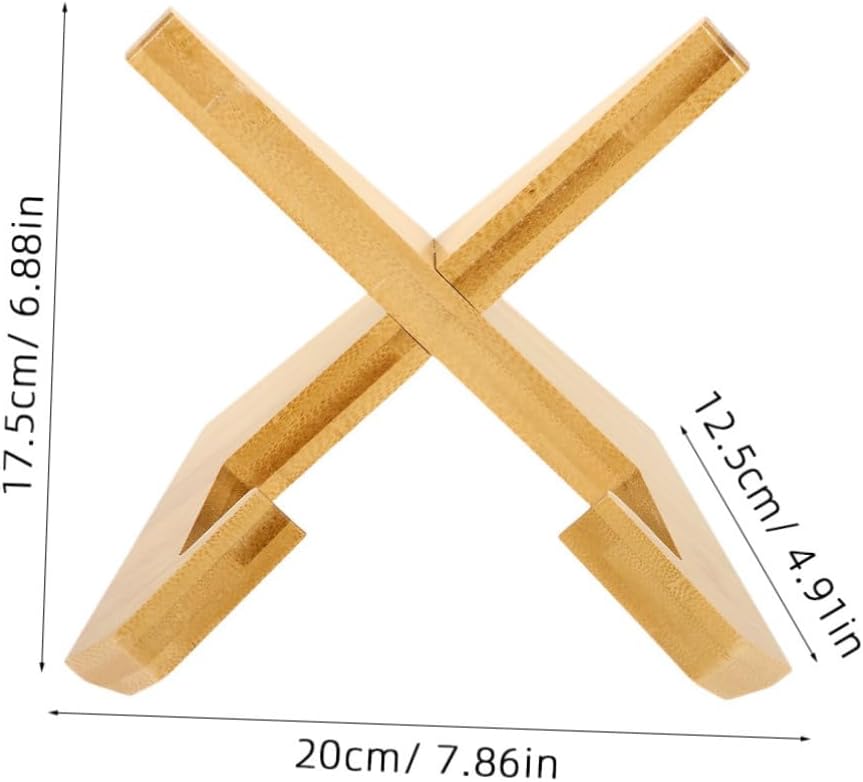 BRIGHTFUFU Wooden Book Stand for Reading and Kitchen Display