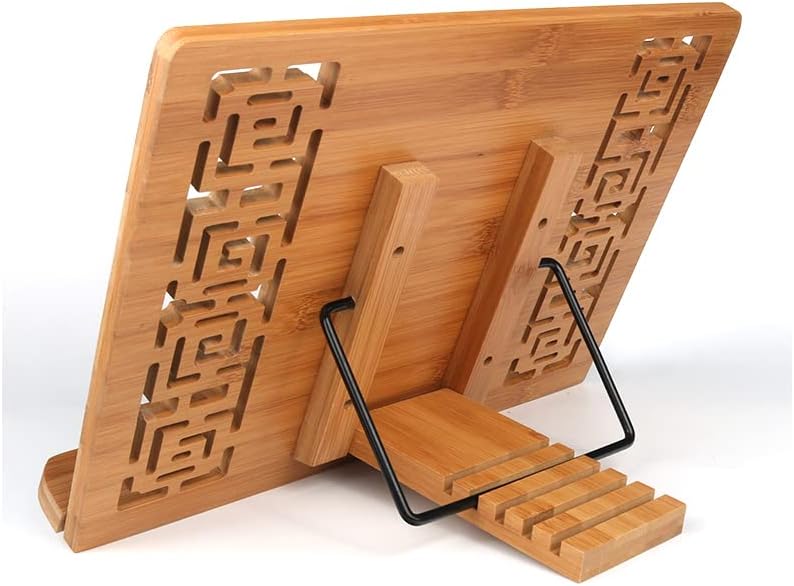 Adjustable Cookbook Stand for Tablets and Books