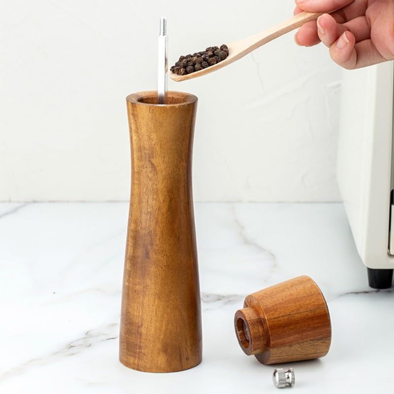 HXDMY Salt Pepper Grinder Set with Spoon 1