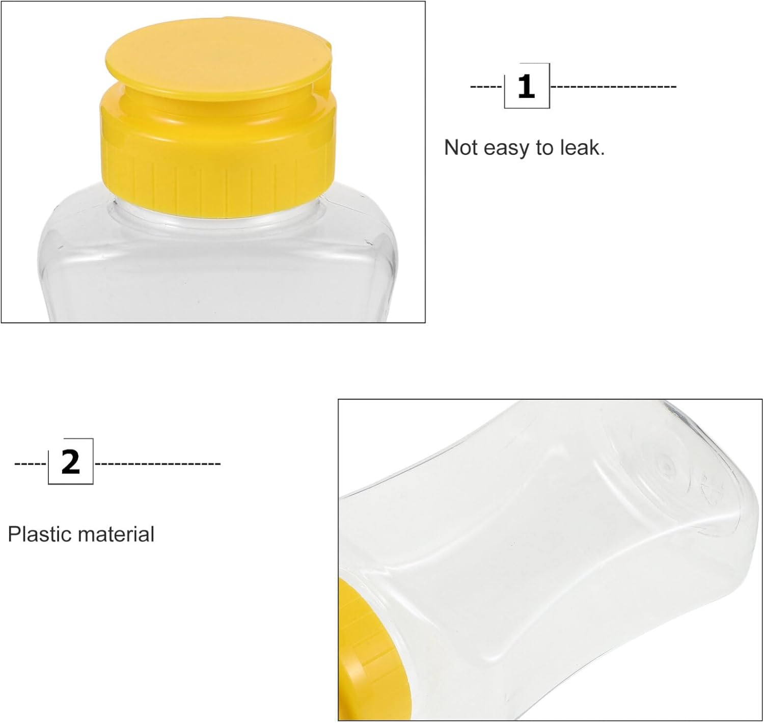 Luxshiny 180ml Condiment Squeeze Bottles with Funnel