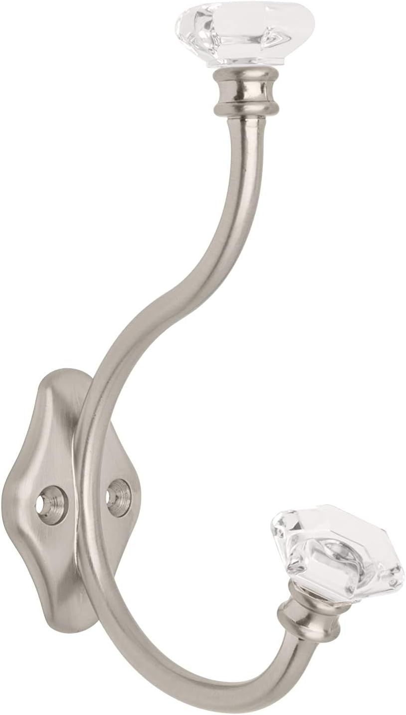 Liberty 128734 Acrylic Facets Coat and Hat Hook Satin Nickel