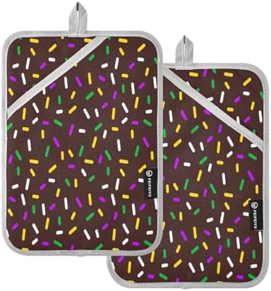 Kcldeci Colorful Sprinkles 2Pack Oven Mitts