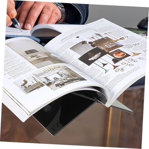 ULDIGI Practical Acrylic Book Stand for Kitchen and Classroom Use