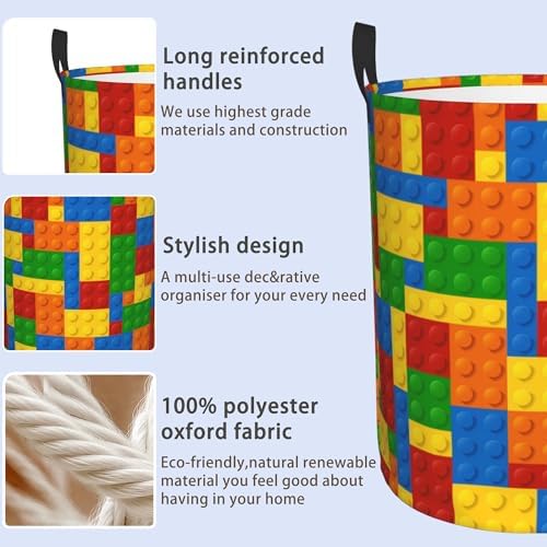 Foldable Waterproof Laundry Basket with Handles