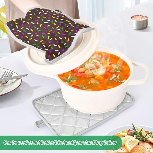 Kcldeci Colorful Sprinkles 2Pack Oven Mitts