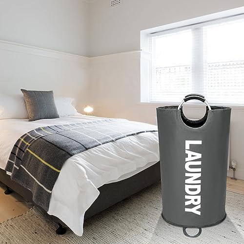 90L Large Laundry Basket with Waterproof Foam Protected Aluminum Handles