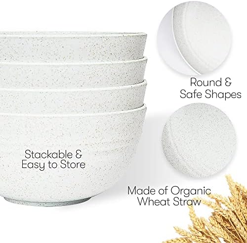 SWEVEN Wheat Straw Dinnerware Set for 4