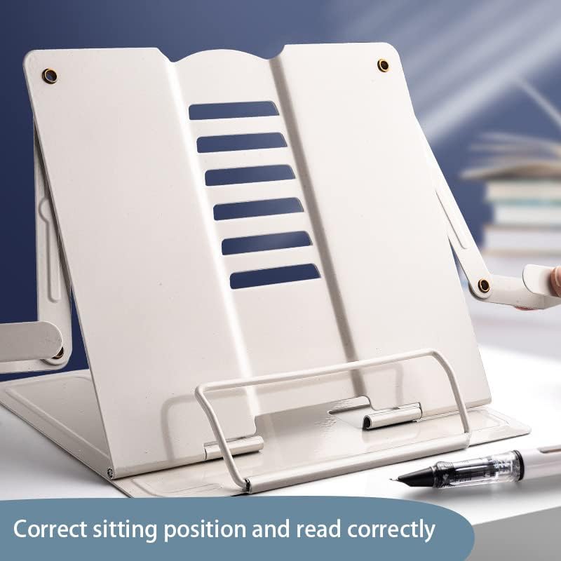 Adjustable Book Stand for Reading and Cooking