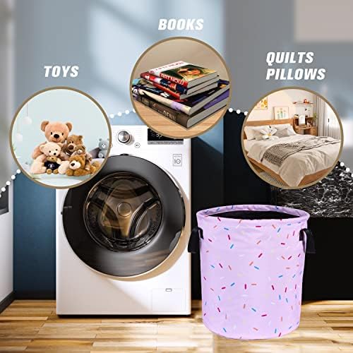 NUTAINLA Foldable Donut Laundry Basket 177x137 Inch