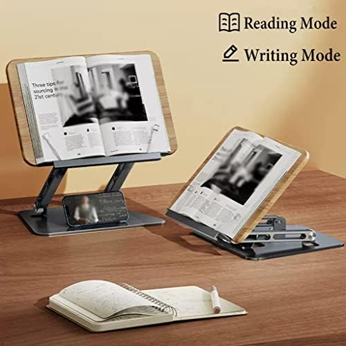 Adjustable Book Stand with Heat Dissipation for Laptop and Cookbook