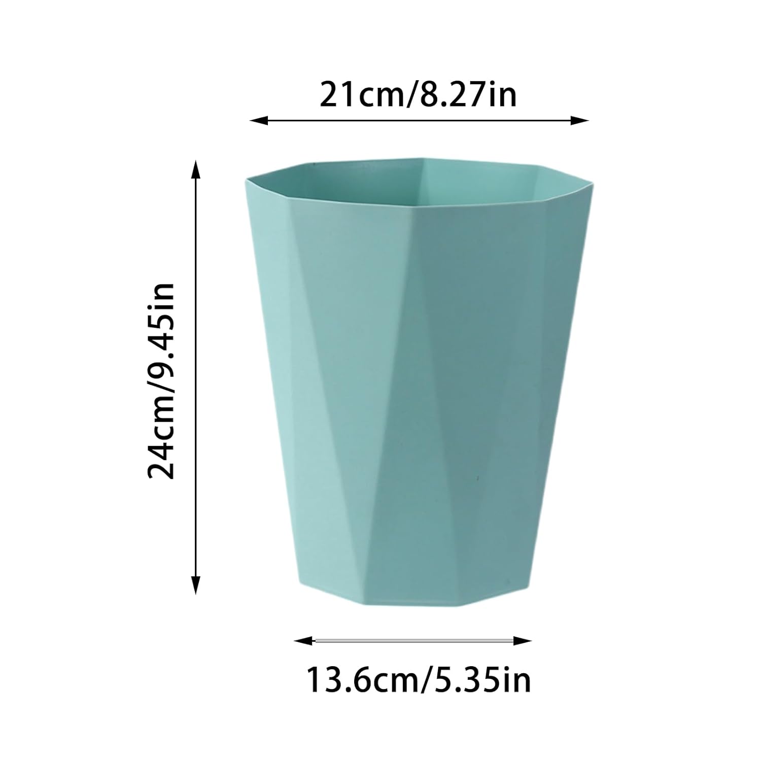 Stylish Black Trash Can for Bathrooms and Kitchens