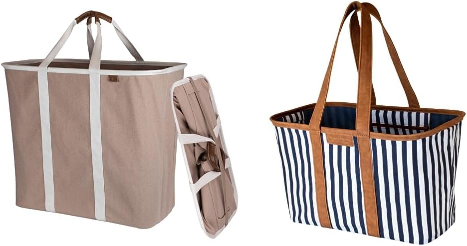 CleverMade Collapsible Laundry Basket - 30L SnapBasket LUXE