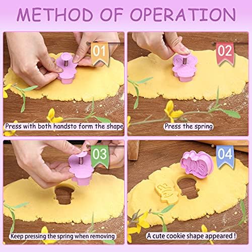 JR JUN RONG 16pcs 3D Cookie Cutter Set
