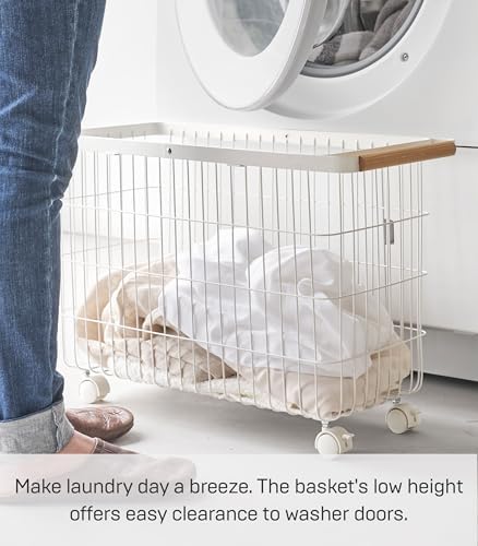 Yamazaki Tosca Compact Laundry Basket Cart 15
