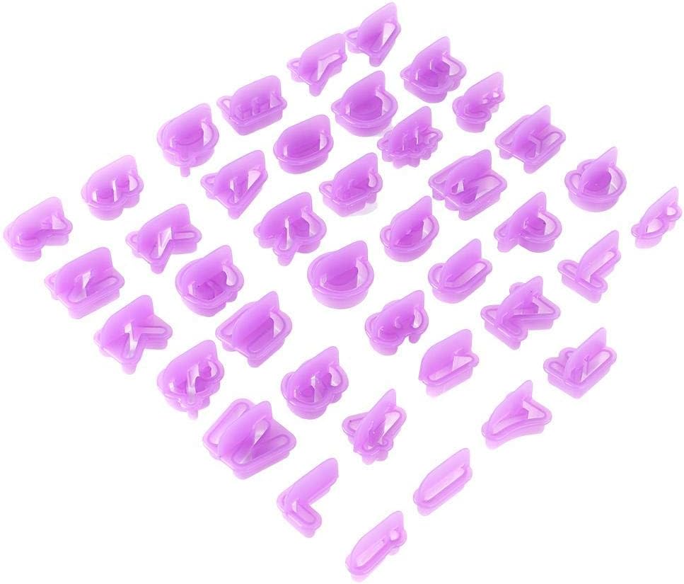 TOPINCN 40pcs Plastic Cookie Cutters for Baking and Party