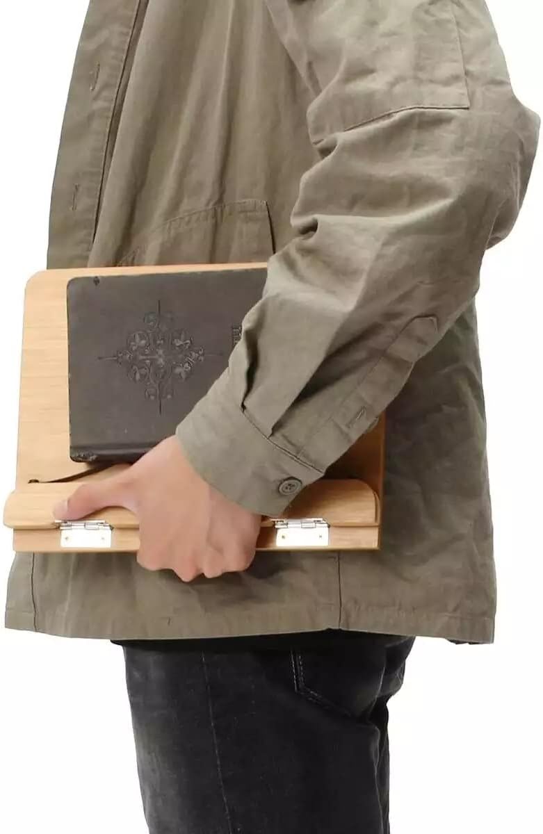 Adjustable Book Holder for Cookbooks Tablets and More