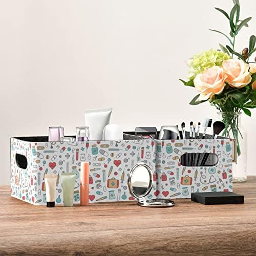 Poeticcity Felt Cloth Storage Box 2PCS Collapsible