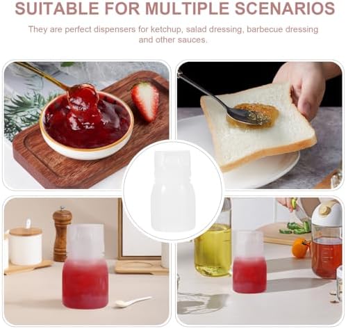 UPKOCH 6pcs Food Squeeze Bottles for Oil and Condiments