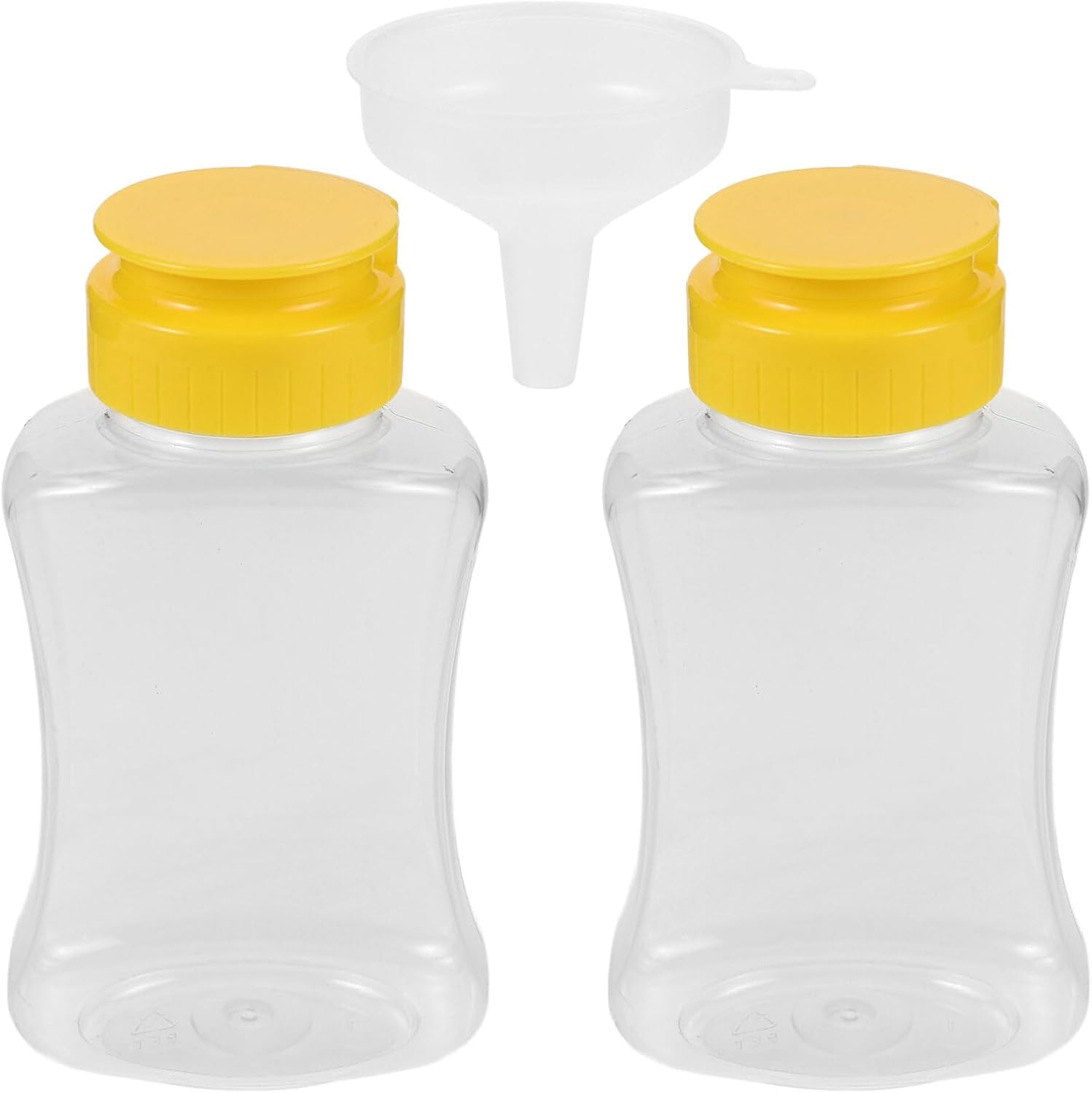 Luxshiny 180ml Condiment Squeeze Bottles with Funnel