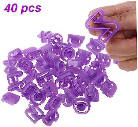 BRIGHTFUFU 40Pcs Alphabet Cookie Cutters Set for Baking and DIY Crafts 1