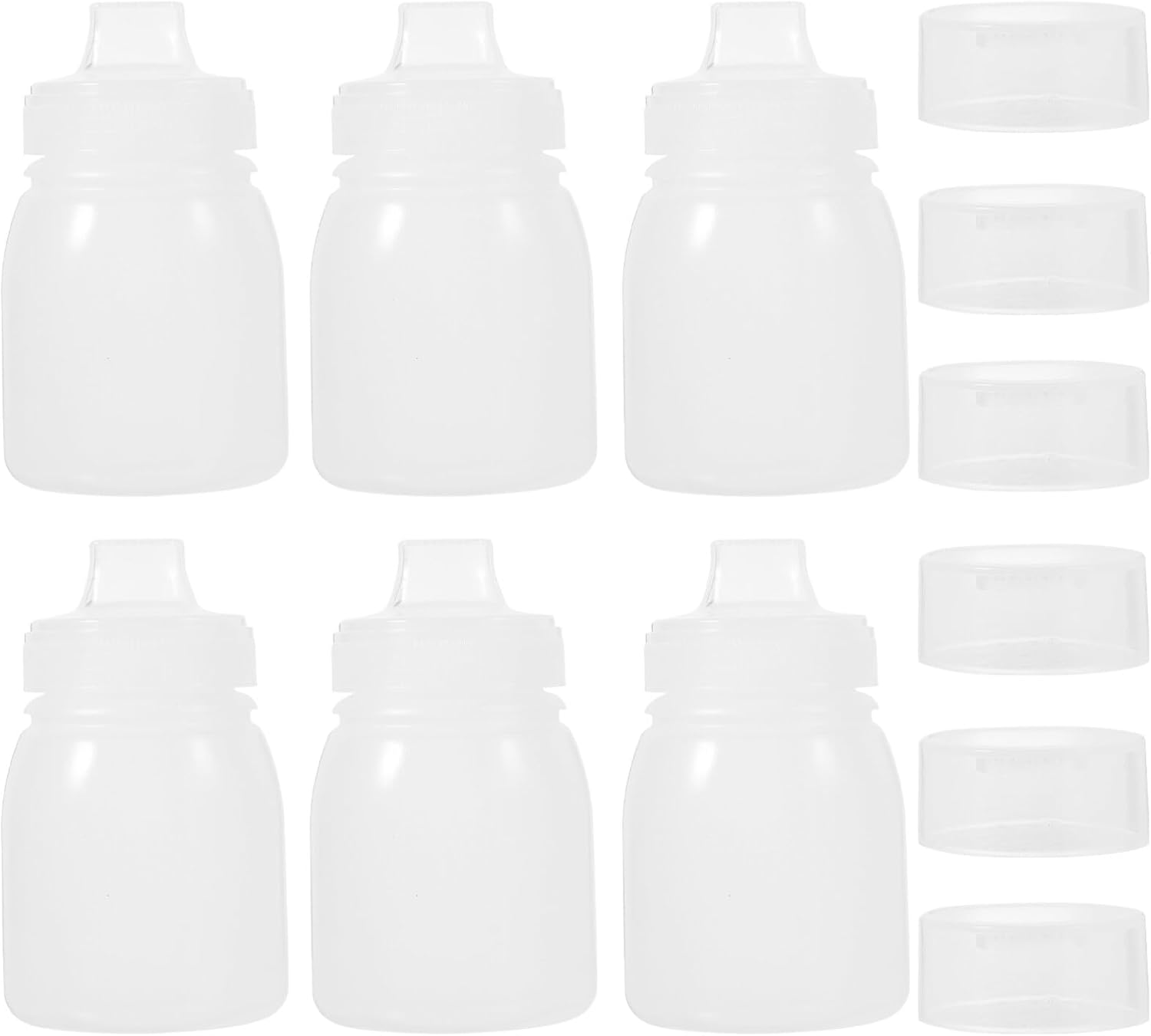 UPKOCH 6pcs Food Squeeze Bottles for Oil and Condiments