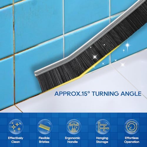 MEKER Crevice Cleaning Brush Set 4PCS Hard Bristle