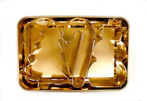 Global Decor Christmas Cookie Cutter Set with Copper Plated Cutters