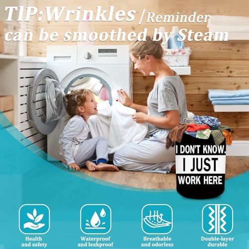 Funny Laundry Basket with Handles 16x20 Inch Foldable Hamper