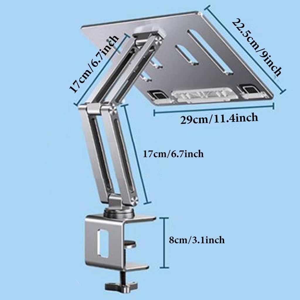 Adjustable Book Stand with Clamp and Page Clips